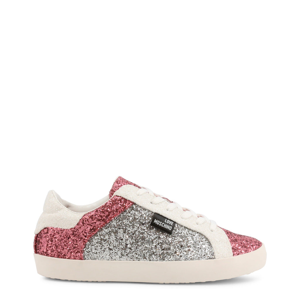 Buy Love Moschino Embellished Glitter Trainers by Love Moschino