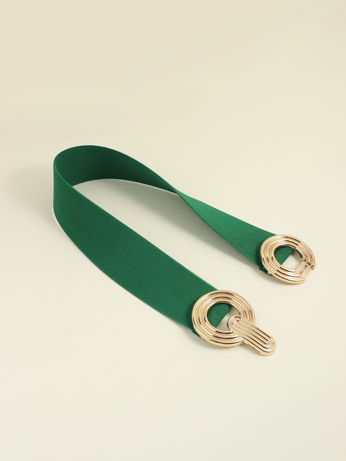 Buy Geometric Buckle Elastic Wide Belt by Faz