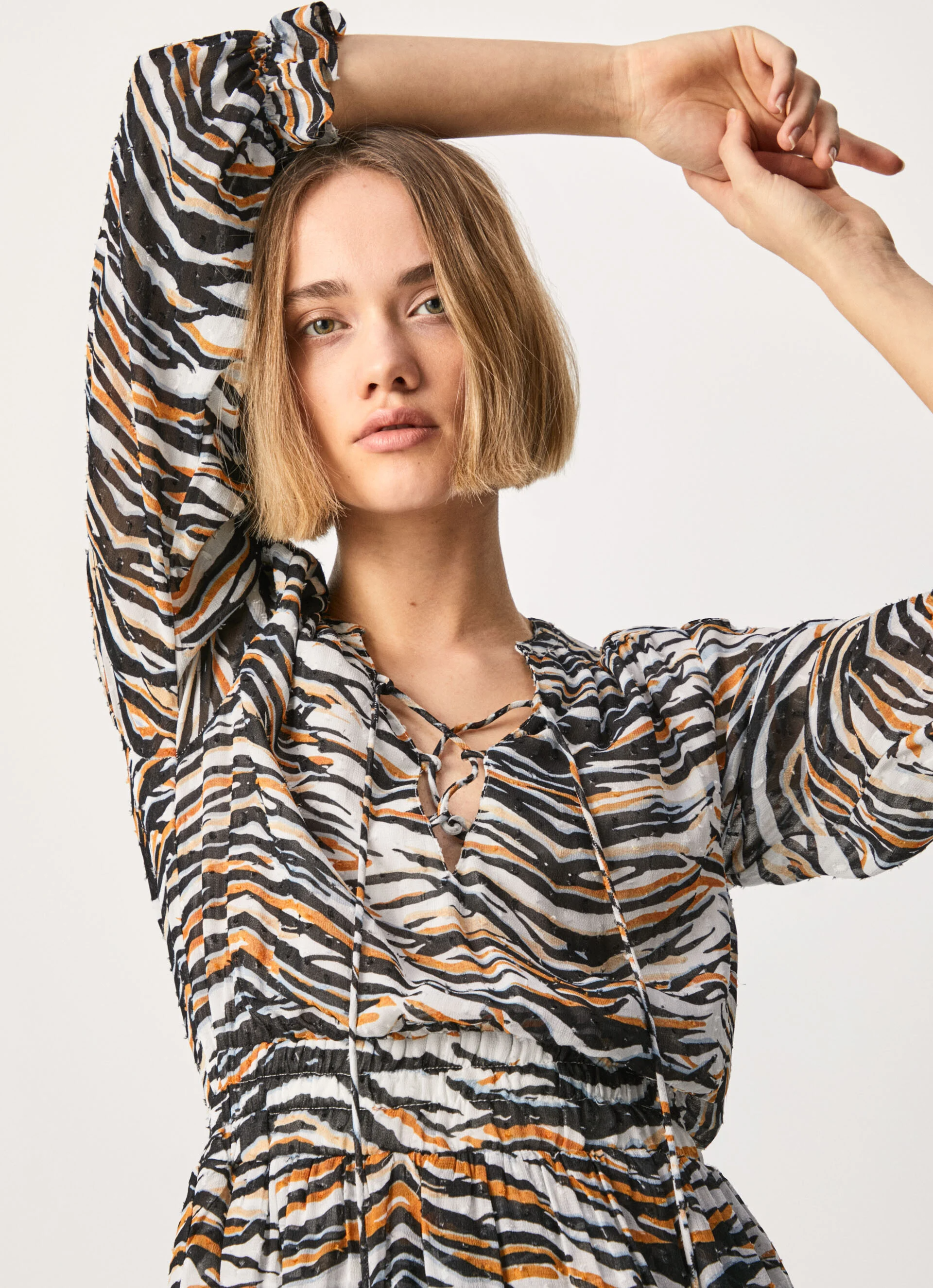 Buy Liv Animal Print Dress | Pepe Jeans by Pepe Jeans