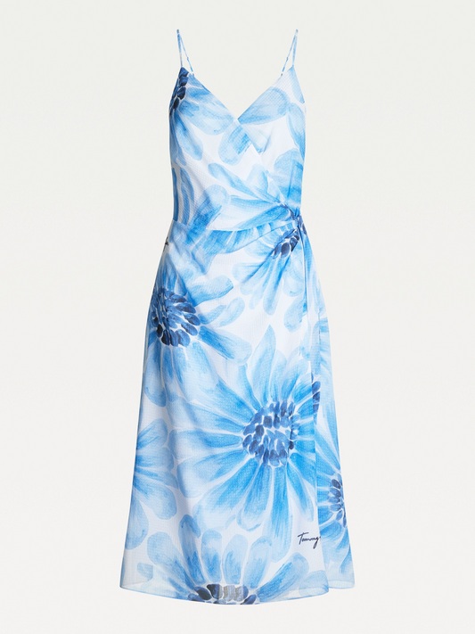 Buy Giant Daisy Print Wrap Dress | Tommy Hilfiger by Tommy Hilfiger