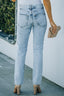 Buy Acid Wash Distressed Jeans with Pockets by Faz