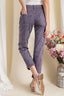 Buy Easel Star Print Distressed Stretch Twill Washed Chino Pants by Sensual Fashion Boutique by Sensual Fashion Boutique