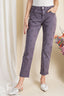 Buy Easel Star Print Distressed Stretch Twill Washed Chino Pants by Sensual Fashion Boutique by Sensual Fashion Boutique