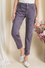 Buy Easel Star Print Distressed Stretch Twill Washed Chino Pants by Sensual Fashion Boutique by Sensual Fashion Boutique