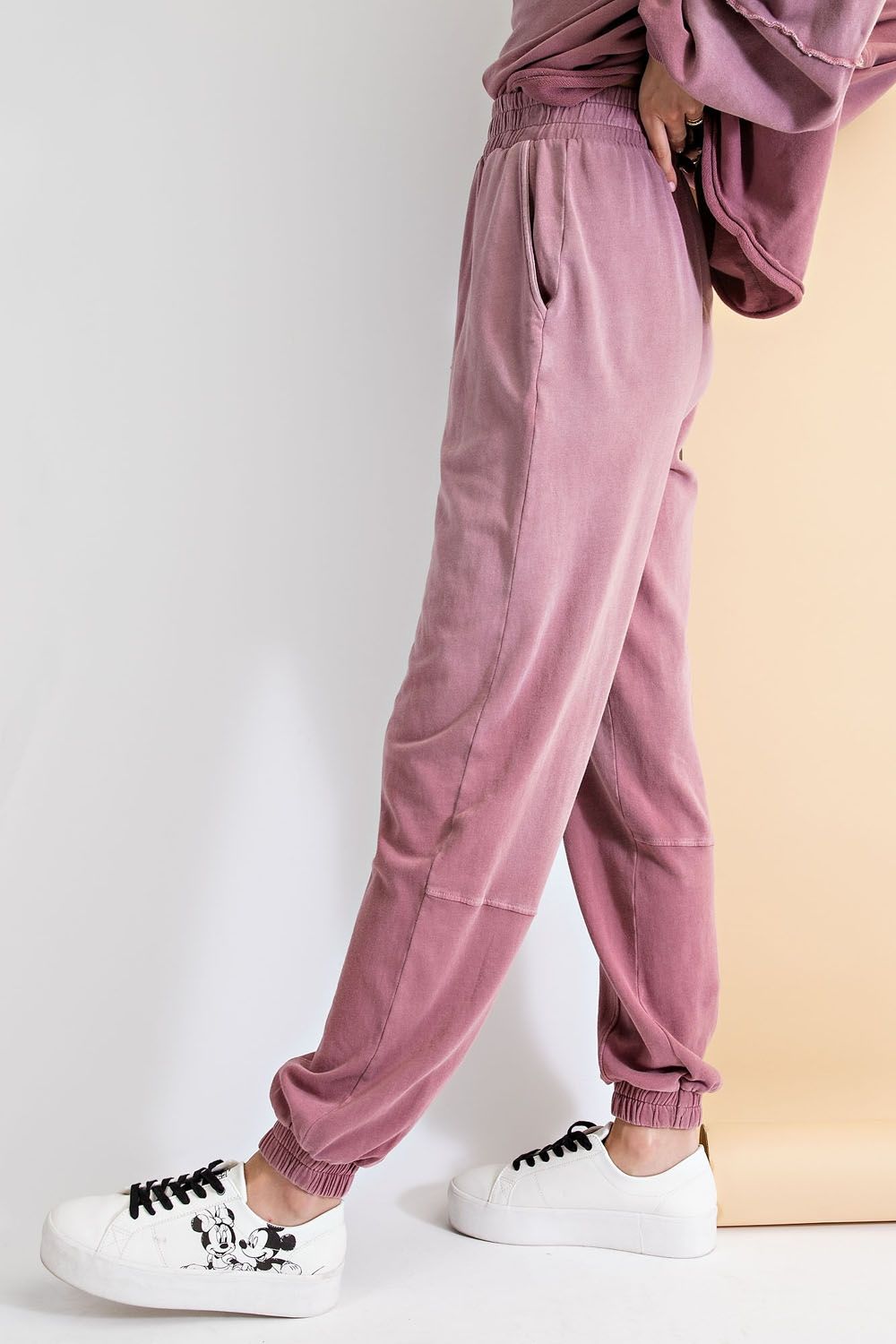 Buy Easel Ombre Terry Deep Dye Drawstring Loosefit Jogger Pants by Sensual Fashion Boutique by Sensual Fashion Boutique