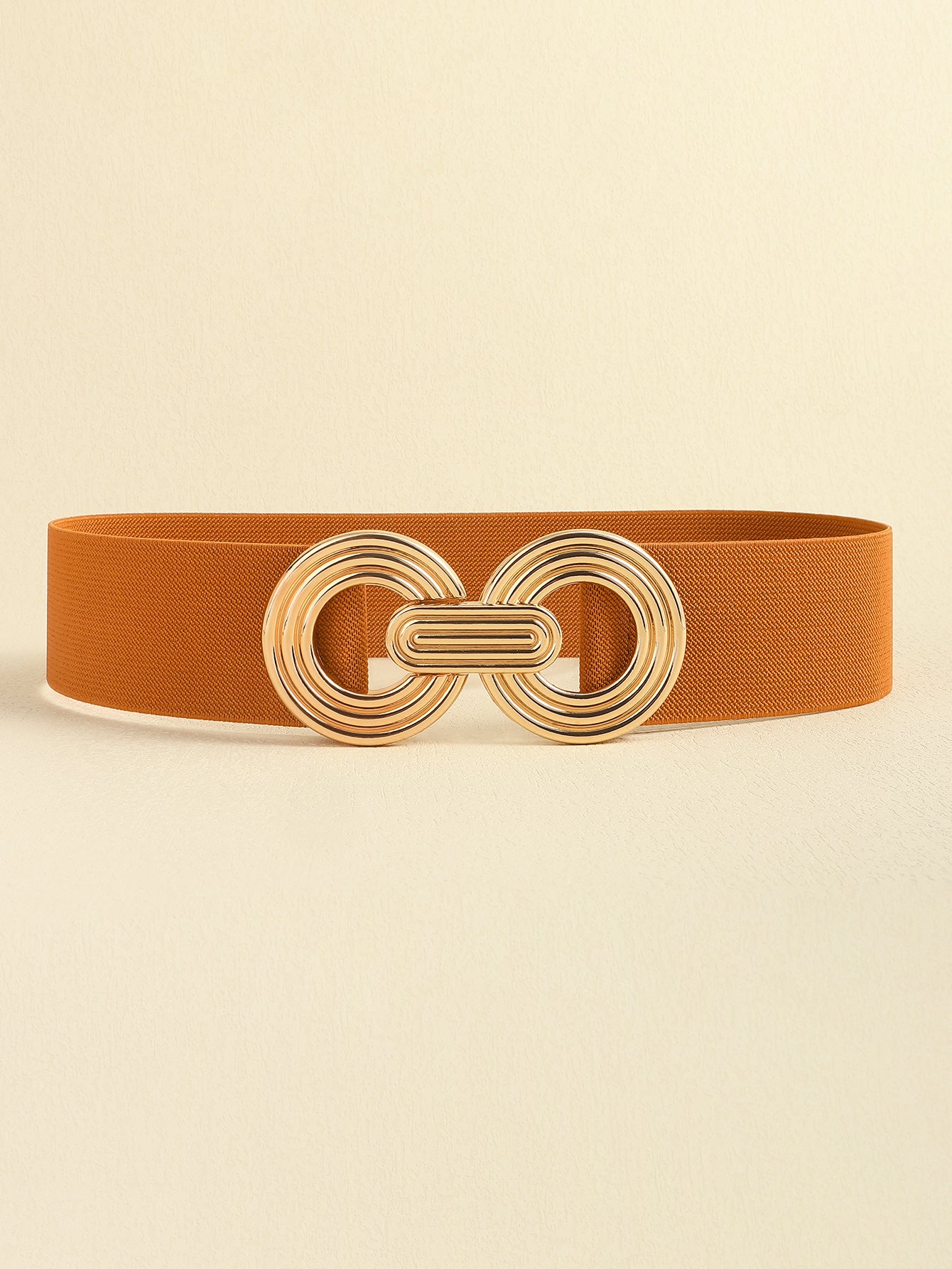 Buy Geometric Buckle Elastic Wide Belt by Faz
