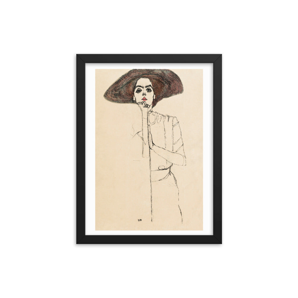 Buy Portrait of a Woman Wall Art Print by Faz