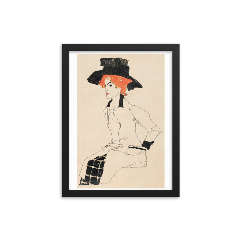 Buy Portrait of a Woman Wall Art Print by Faz