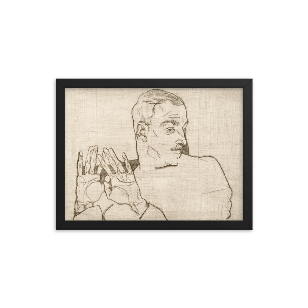 Buy Portrait of Arthur Roessler Wall Art Print by Faz