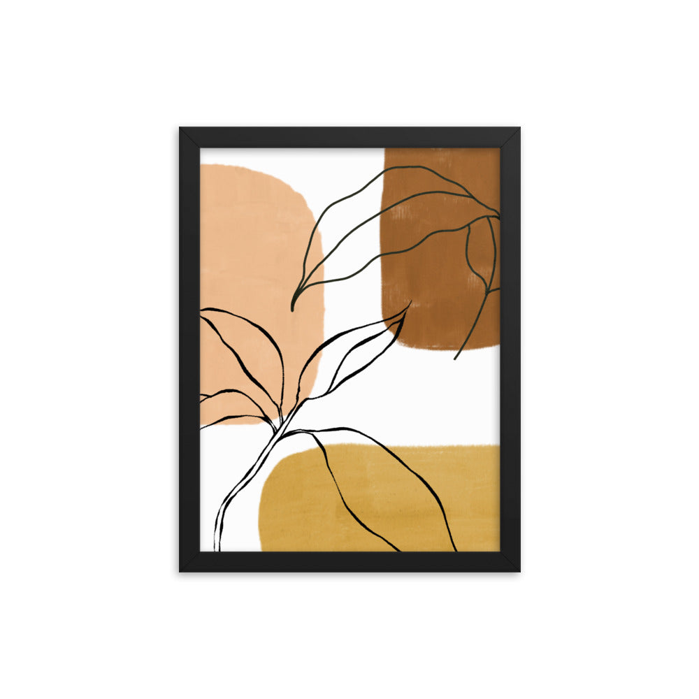 Buy Leaf Boho Wall Art Print by Faz
