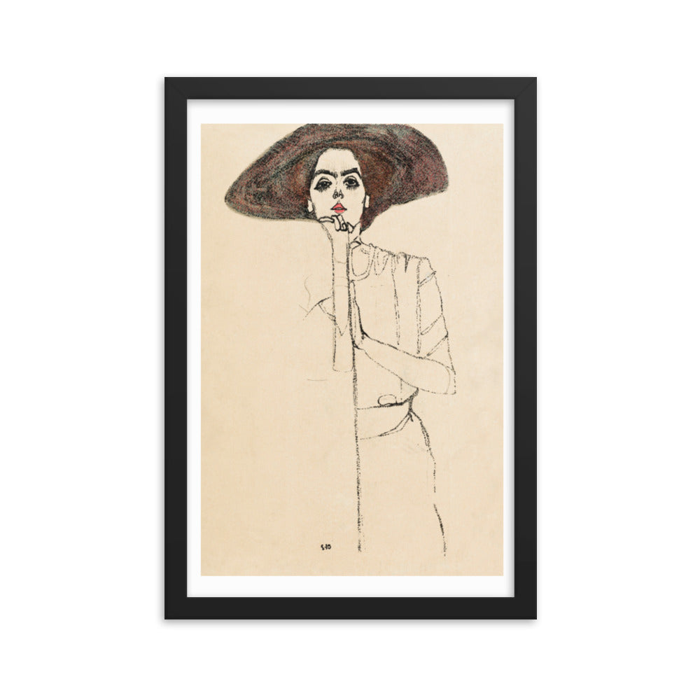 Buy Portrait of a Woman Wall Art Print by Faz