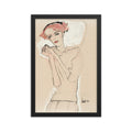 Buy Portrait of a Woman Wall Art Print by Faz