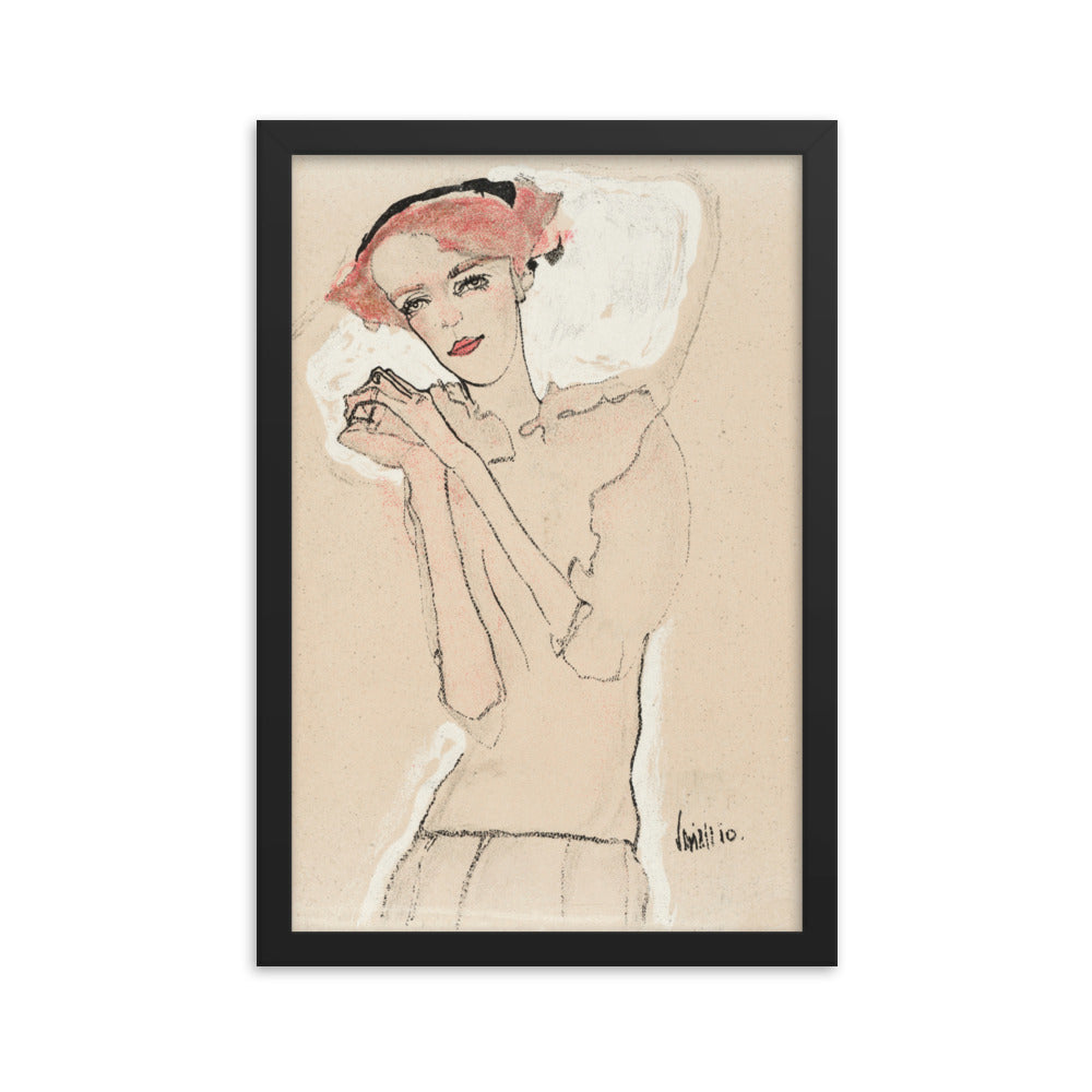 Buy Portrait of a Woman Wall Art Print by Faz