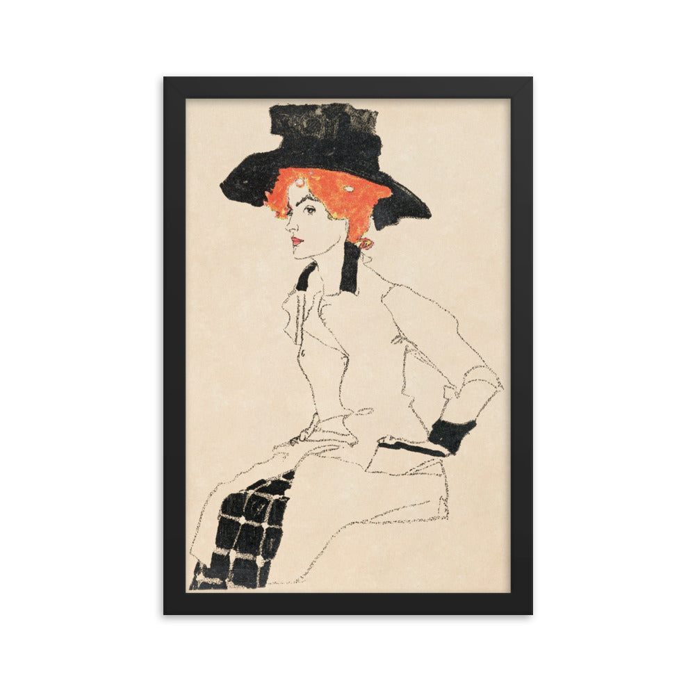 Buy Portrait of a Woman Wall Art Print by Faz