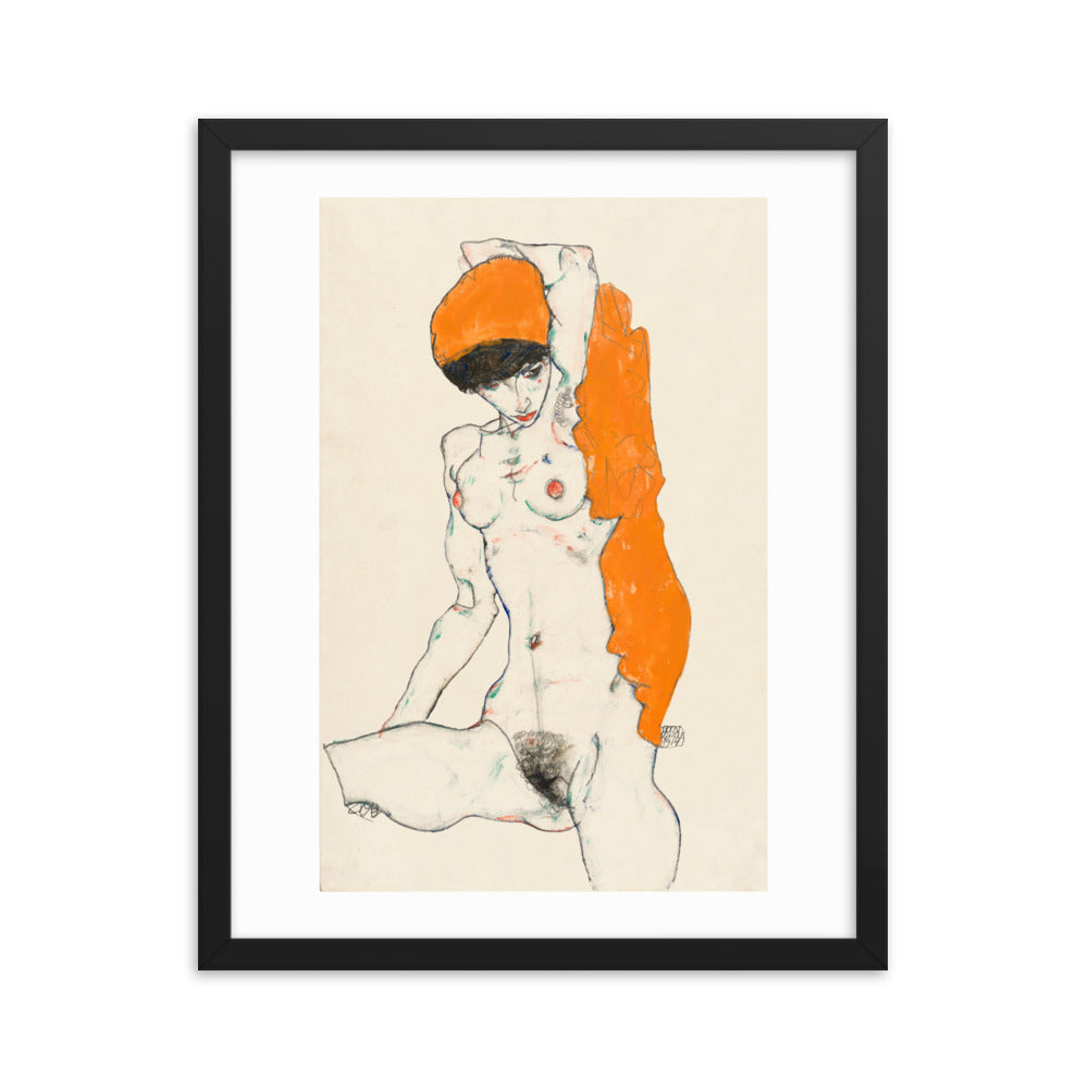 Buy Vulgar Naked Woman Wall Art Print by Faz