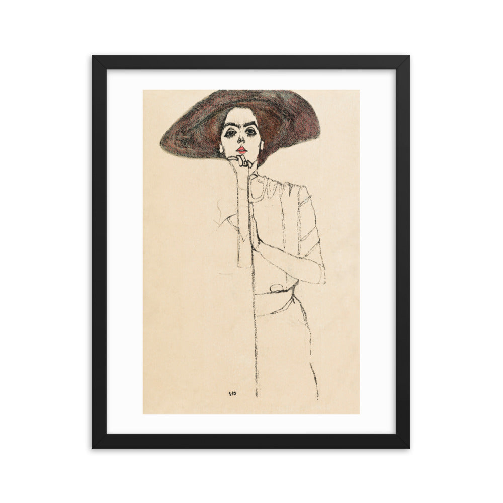 Buy Portrait of a Woman Wall Art Print by Faz