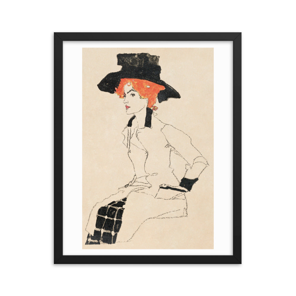 Buy Portrait of a Woman Wall Art Print by Faz