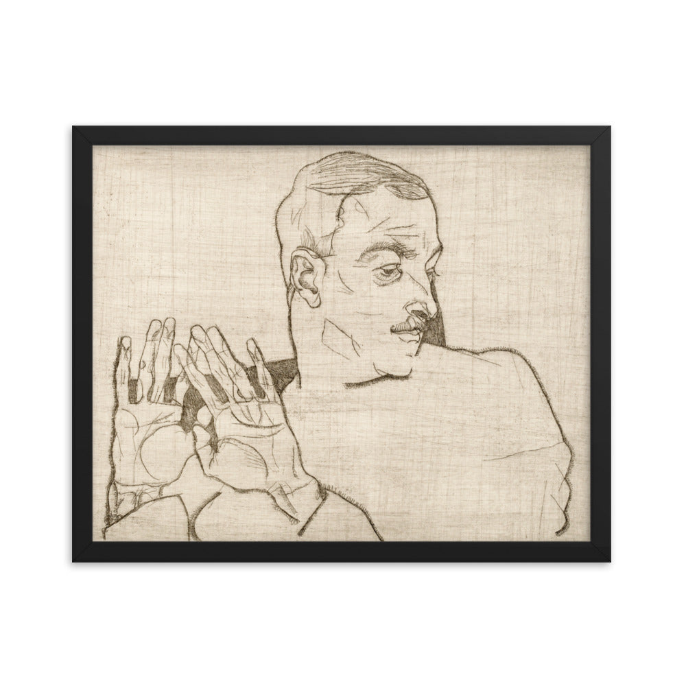 Buy Portrait of Arthur Roessler Wall Art Print by Faz