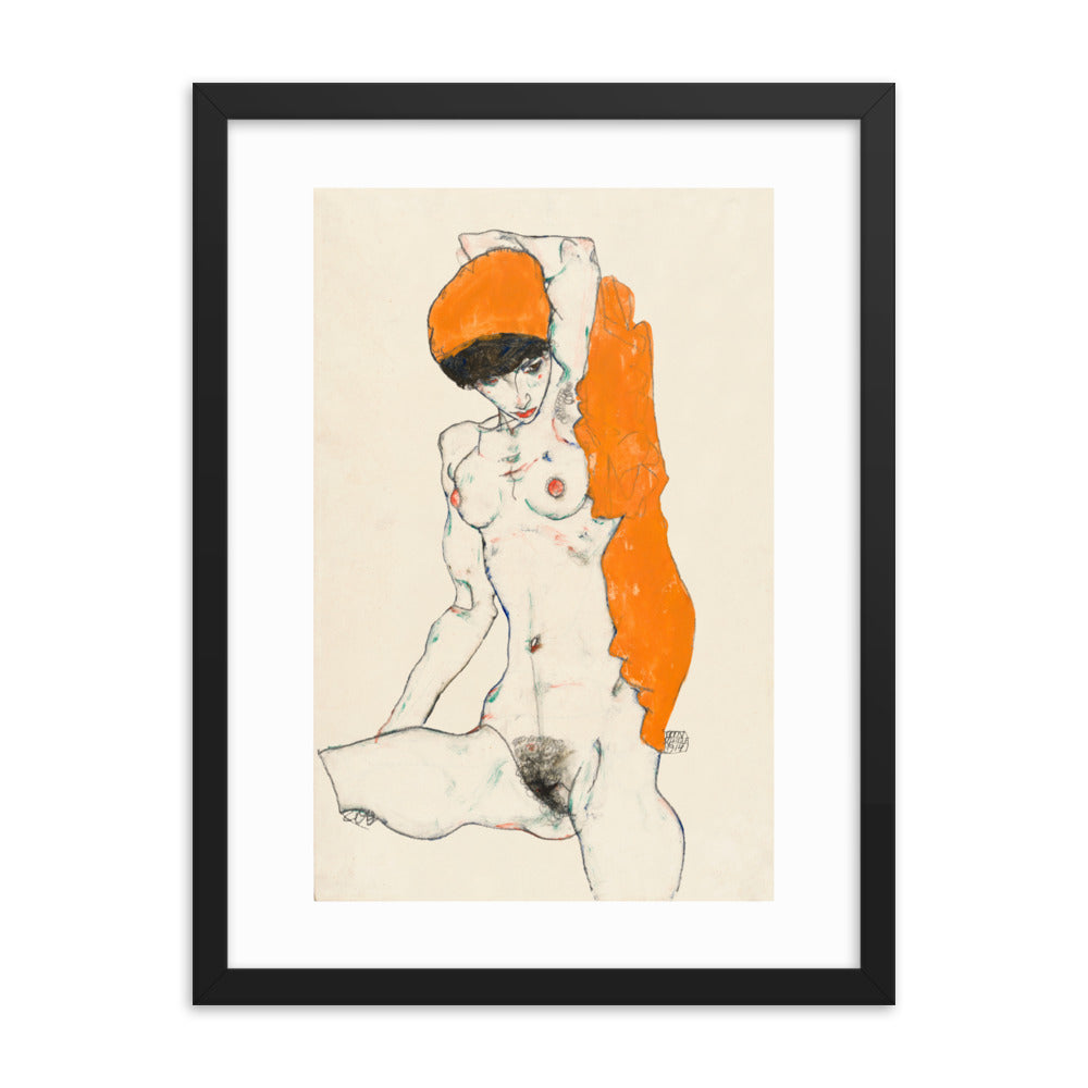 Buy Vulgar Naked Woman Wall Art Print by Faz