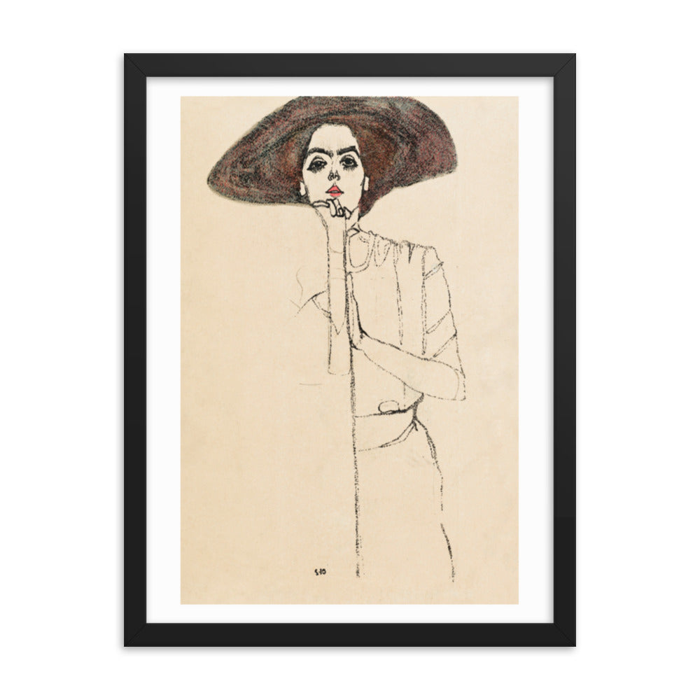 Buy Portrait of a Woman Wall Art Print by Faz