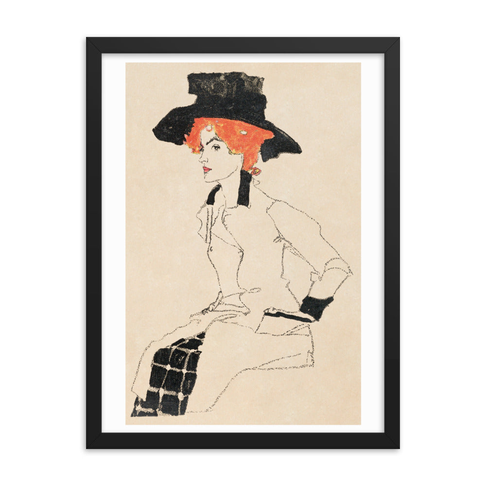Buy Portrait of a Woman Wall Art Print by Faz