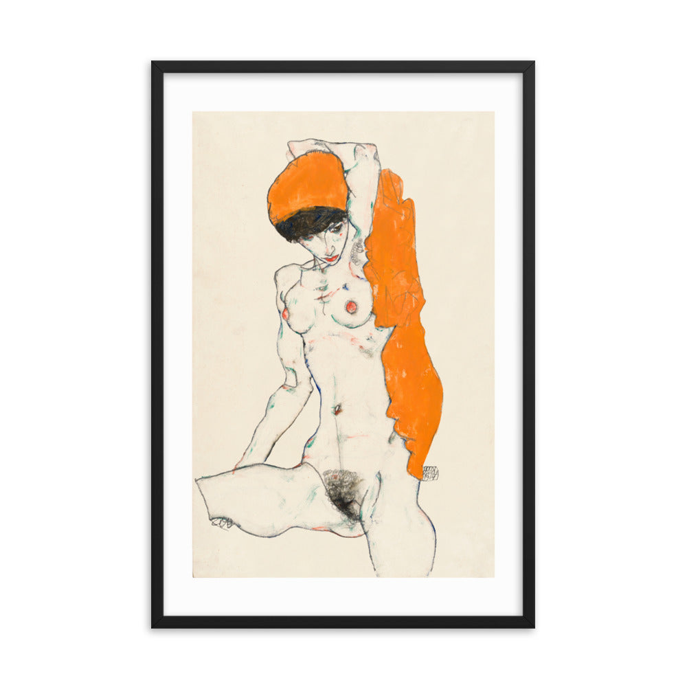 Vulgar Naked Woman Wall Art Print