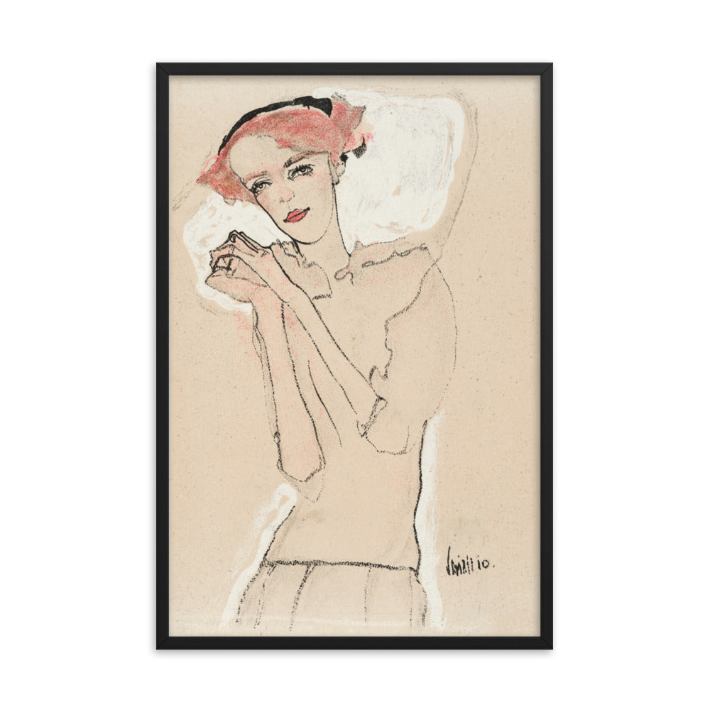 Buy Portrait of a Woman Wall Art Print by Faz