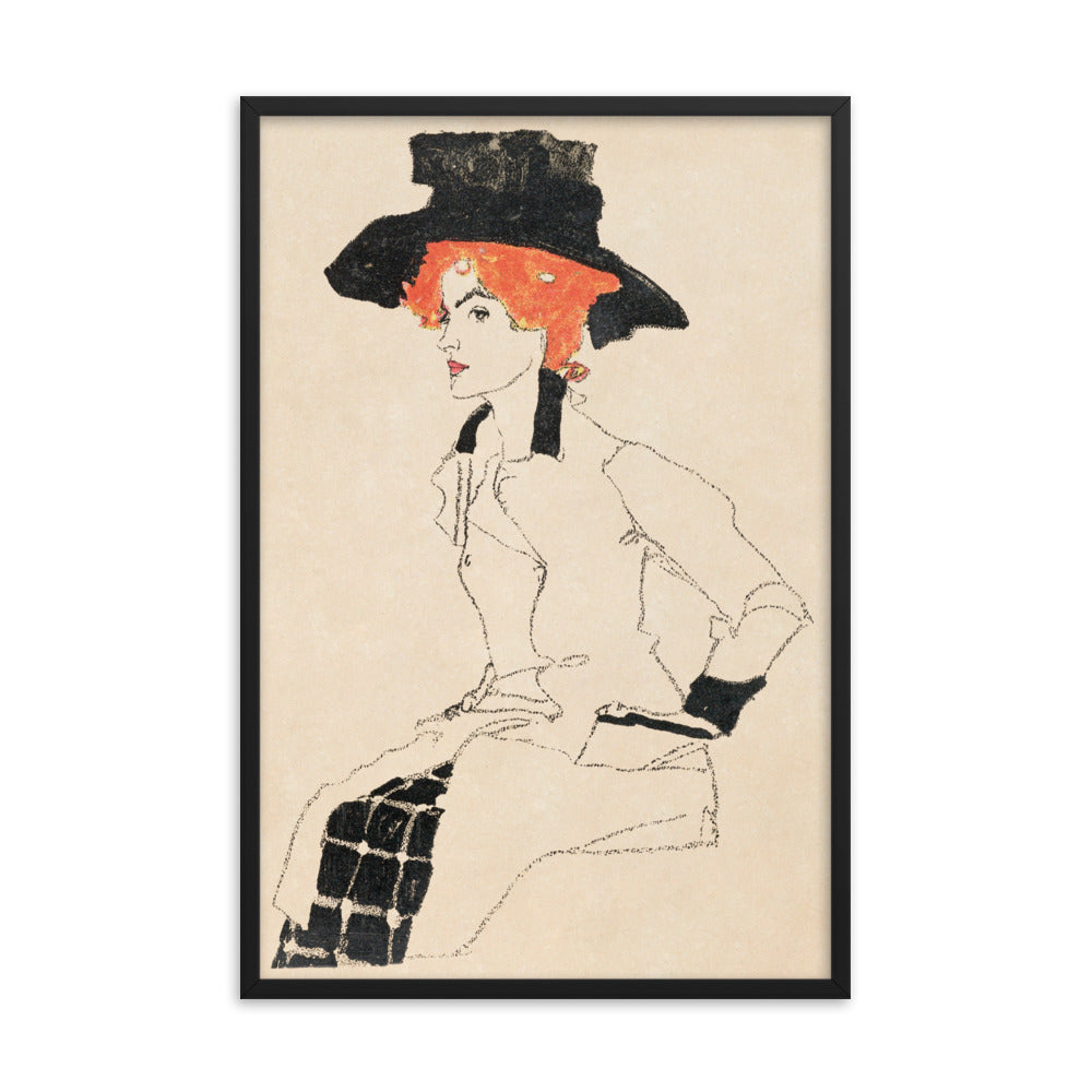 Buy Portrait of a Woman Wall Art Print by Faz