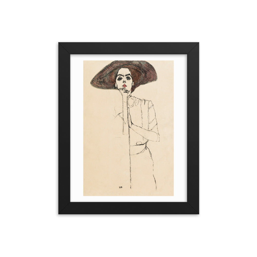 Buy Portrait of a Woman Wall Art Print by Faz