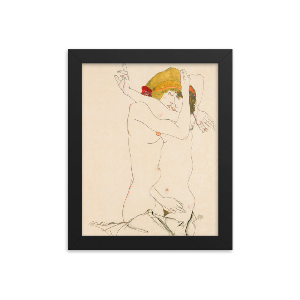 Buy Two Women Embracing Wall Art Print by Faz