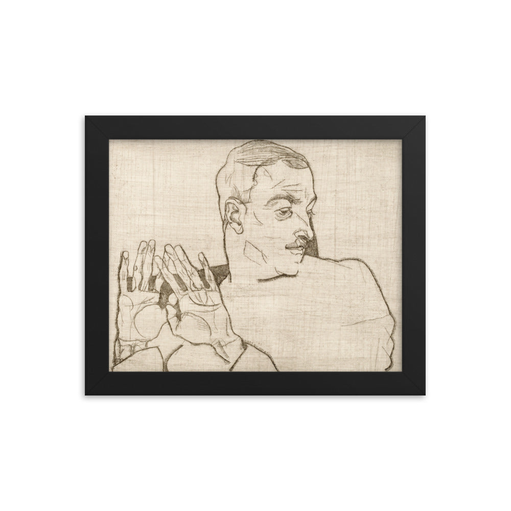 Buy Portrait of Arthur Roessler Wall Art Print by Faz