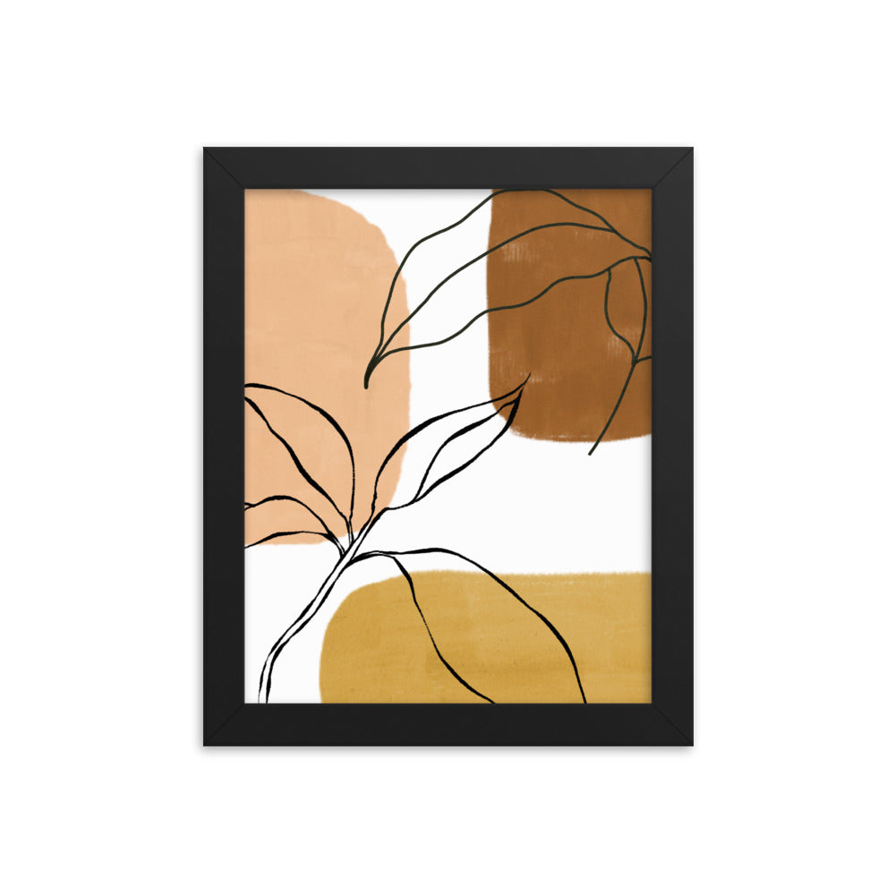 Buy Leaf Boho Wall Art Print by Faz