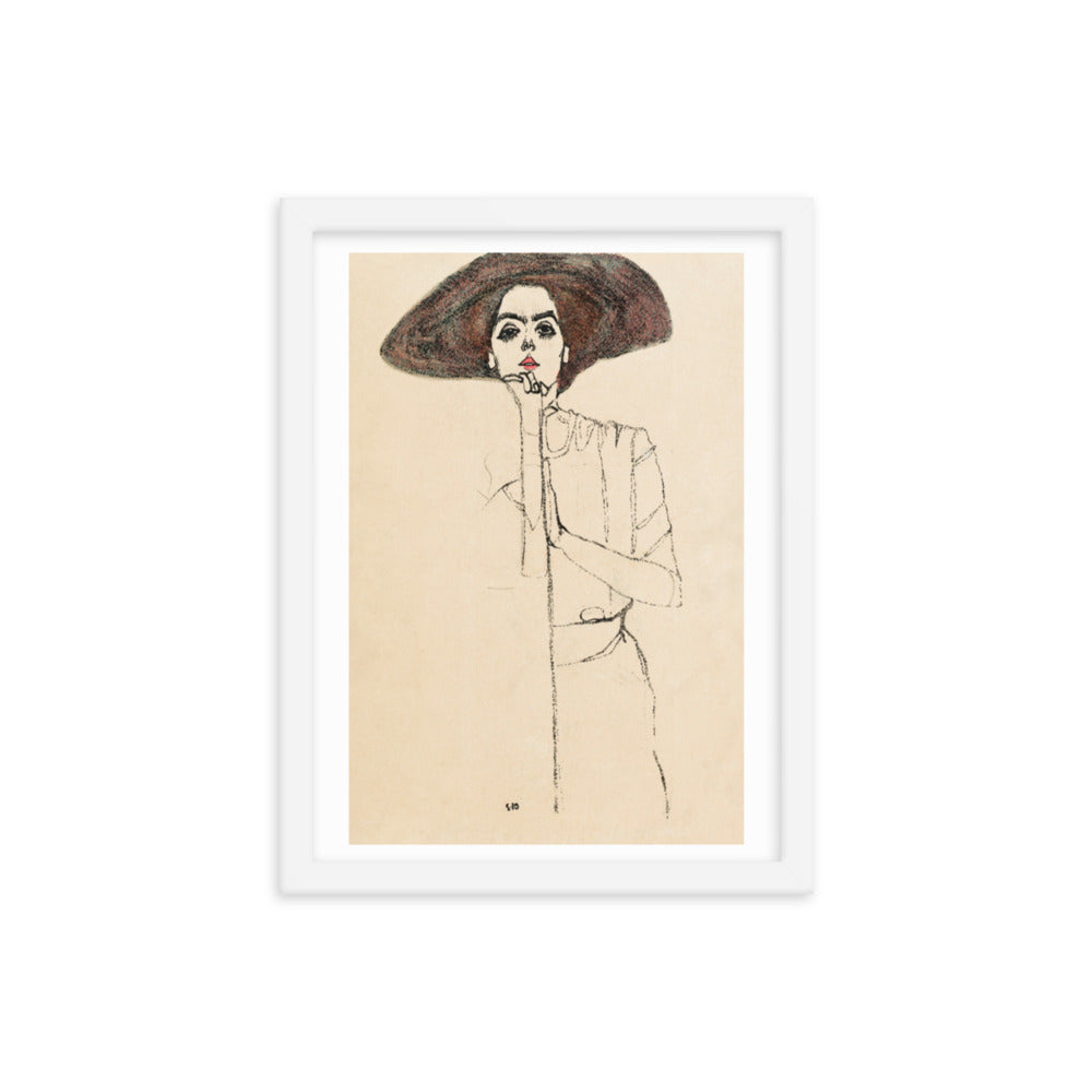 Buy Portrait of a Woman Wall Art Print by Faz