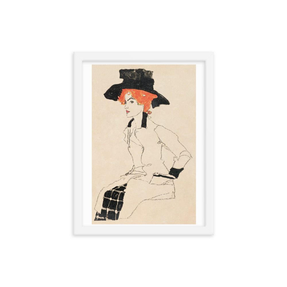 Buy Portrait of a Woman Wall Art Print by Faz