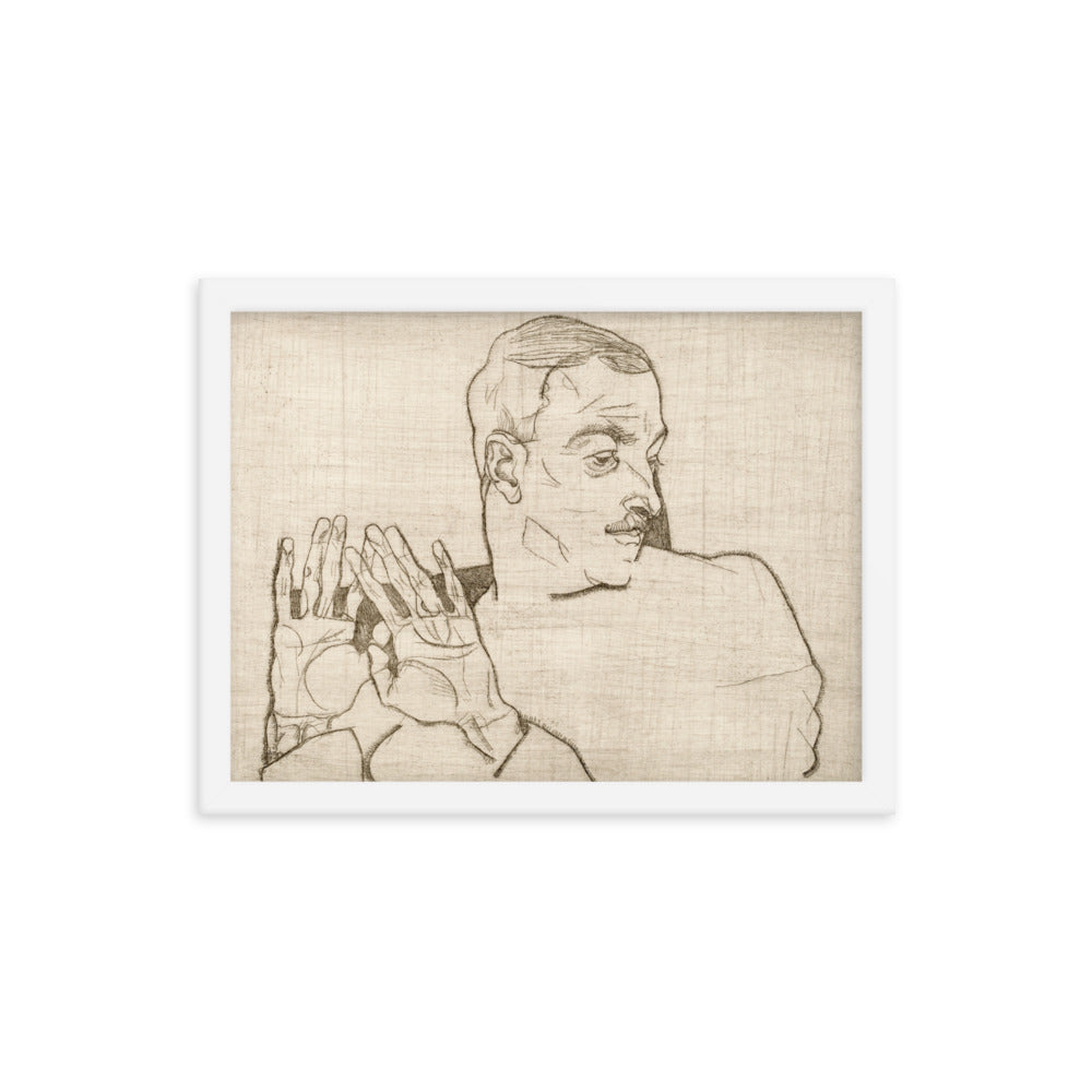 Buy Portrait of Arthur Roessler Wall Art Print by Faz