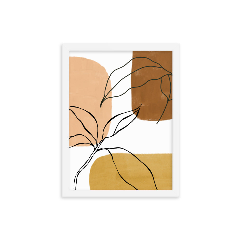 Buy Leaf Boho Wall Art Print by Faz
