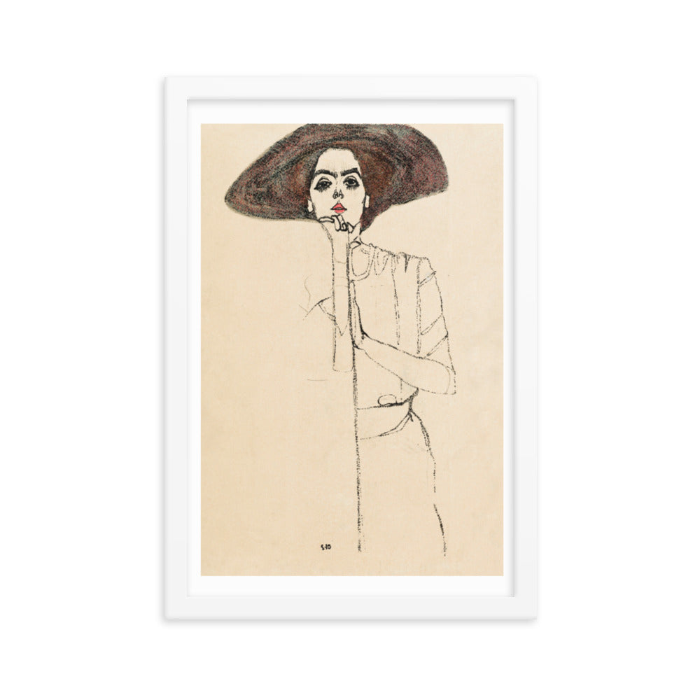 Buy Portrait of a Woman Wall Art Print by Faz