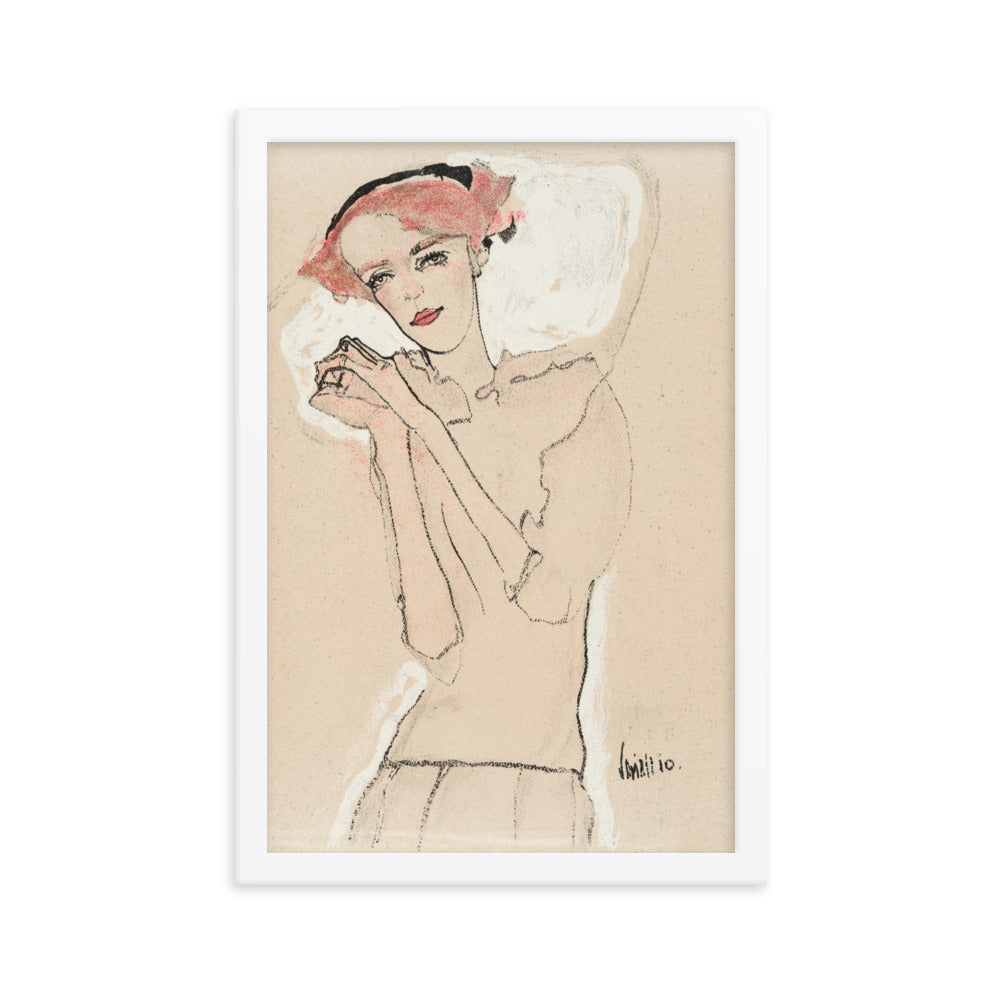 Buy Portrait of a Woman Wall Art Print by Faz