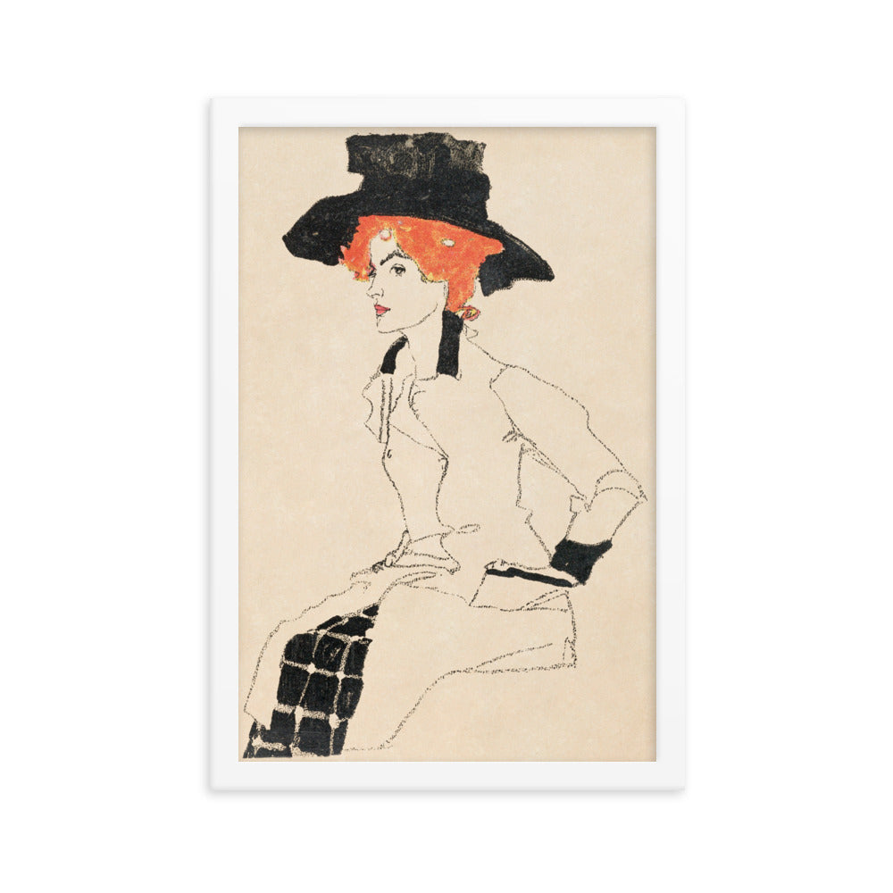 Buy Portrait of a Woman Wall Art Print by Faz