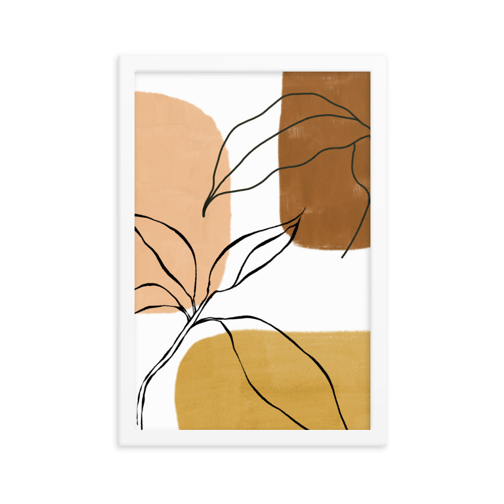 Buy Leaf Boho Wall Art Print by Faz