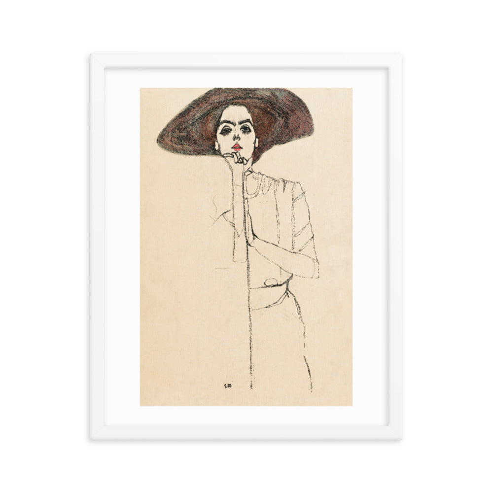 Buy Portrait of a Woman Wall Art Print by Faz