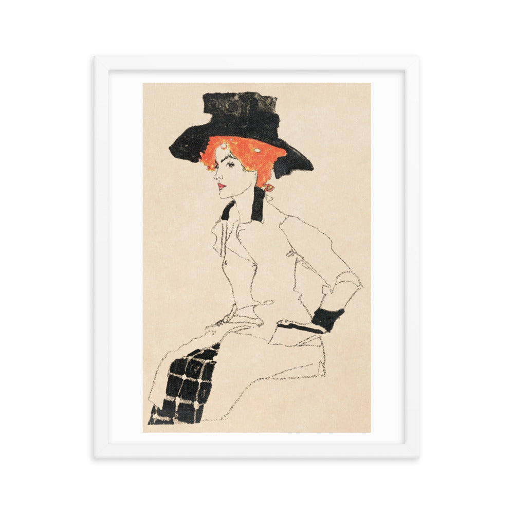 Buy Portrait of a Woman Wall Art Print by Faz