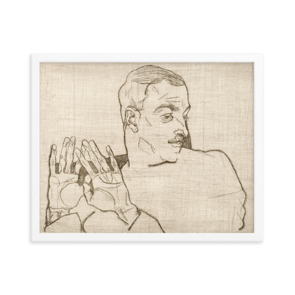 Buy Portrait of Arthur Roessler Wall Art Print by Faz