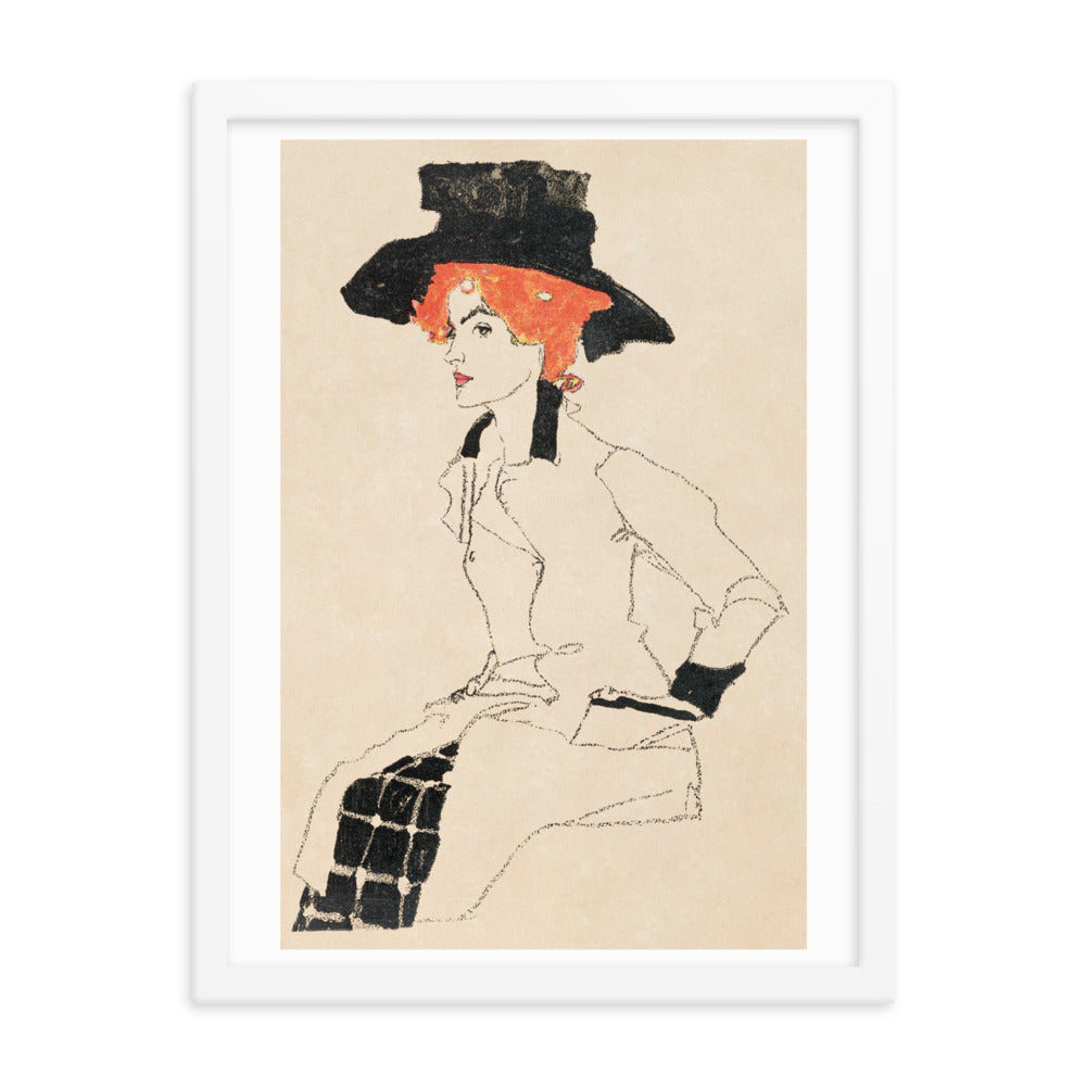Buy Portrait of a Woman Wall Art Print by Faz