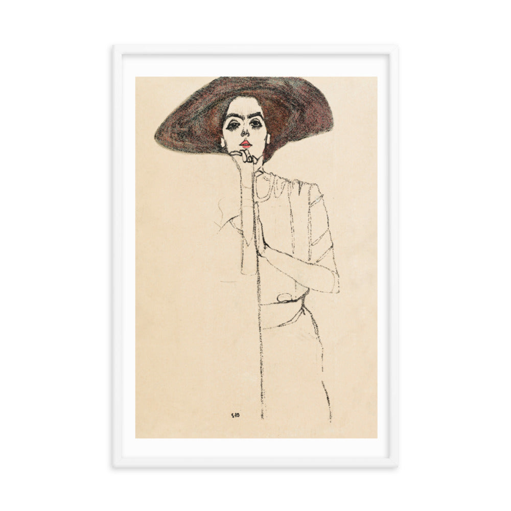 Buy Portrait of a Woman Wall Art Print by Faz