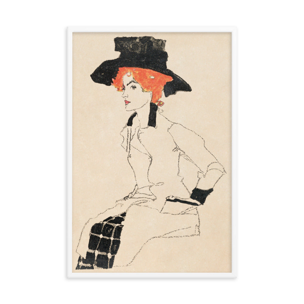 Buy Portrait of a Woman Wall Art Print by Faz