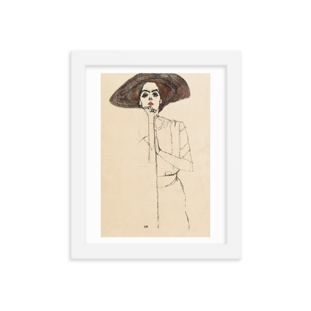 Buy Portrait of a Woman Wall Art Print by Faz