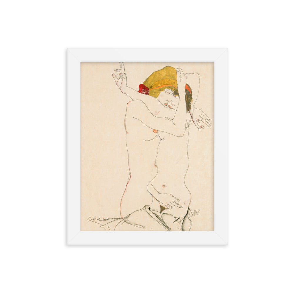 Buy Two Women Embracing Wall Art Print by Faz