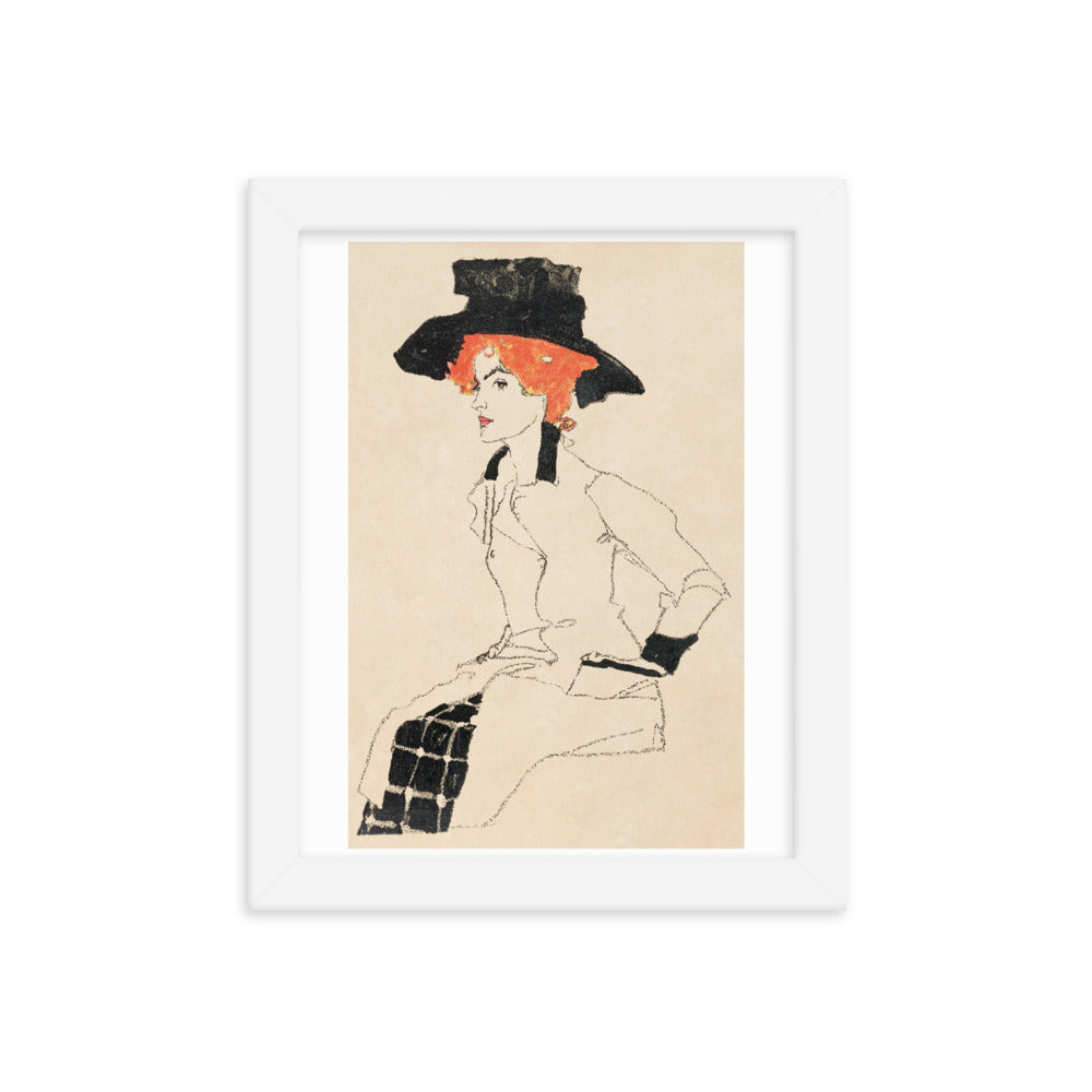Buy Portrait of a Woman Wall Art Print by Faz