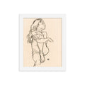 Buy Seated Nude Girl Wall Art Print by Faz